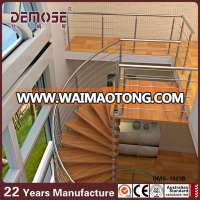 single stringer stair with wood stairs treads for sale