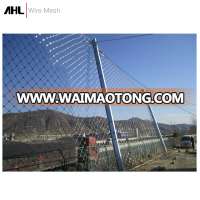 Slope Rope Net Protection Stainless Steel Wire Mesh Rockfall Netting